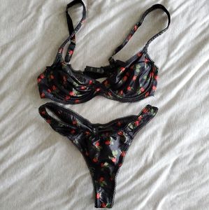 For Love and Lemons Love Song Rosebud Bra and Thong
